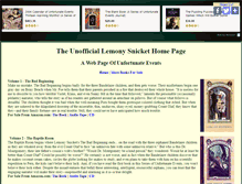 Tablet Screenshot of lemonysnicket.seriesbooks.info